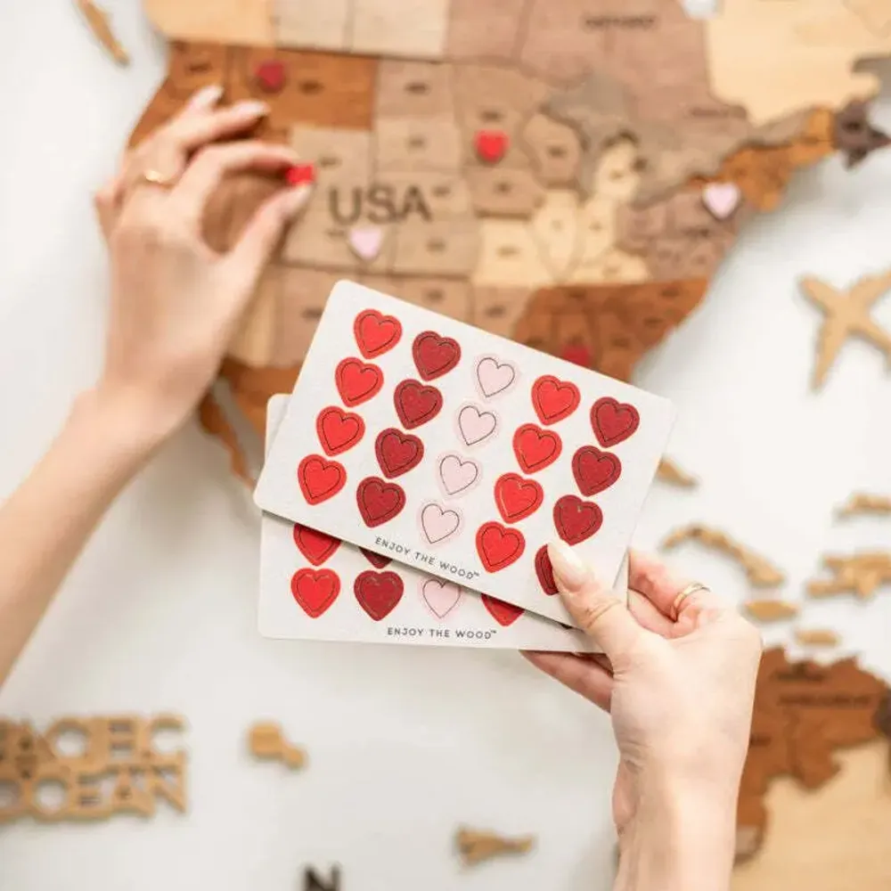 Decorative objects - Wooden Love Pins - ENJOY THE WOOD