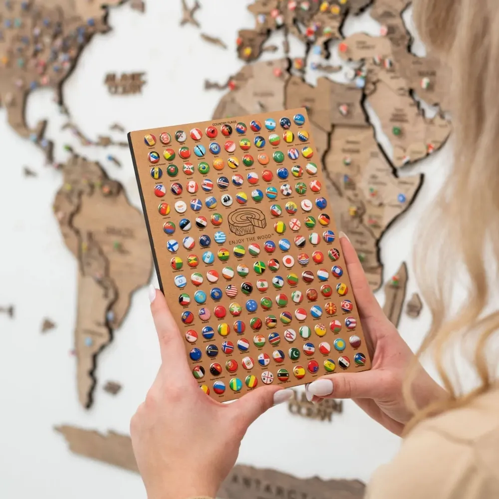 Objets de décoration - Punaises de drapeau - ENJOY THE WOOD