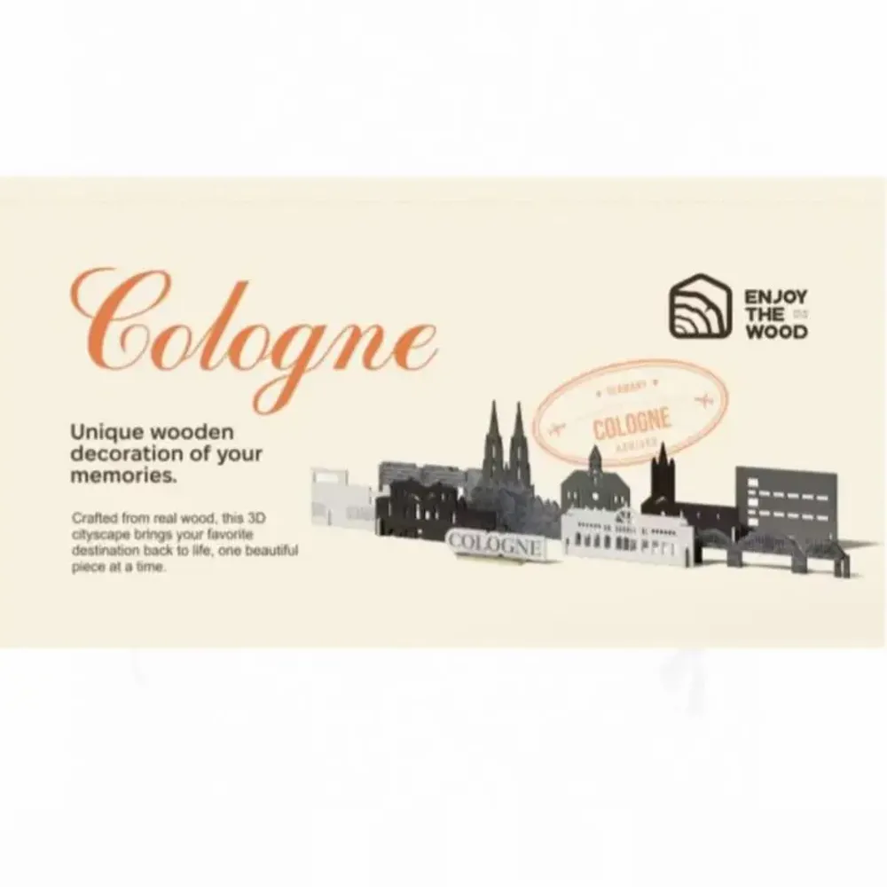 Objets de décoration - Ville Souvenir : Cologne - ENJOY THE WOOD