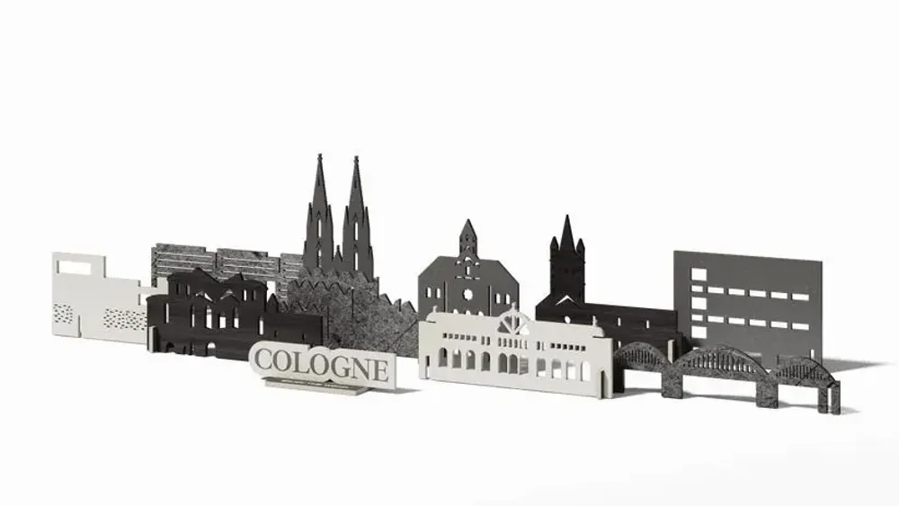 Objets de décoration - Ville Souvenir : Cologne - ENJOY THE WOOD