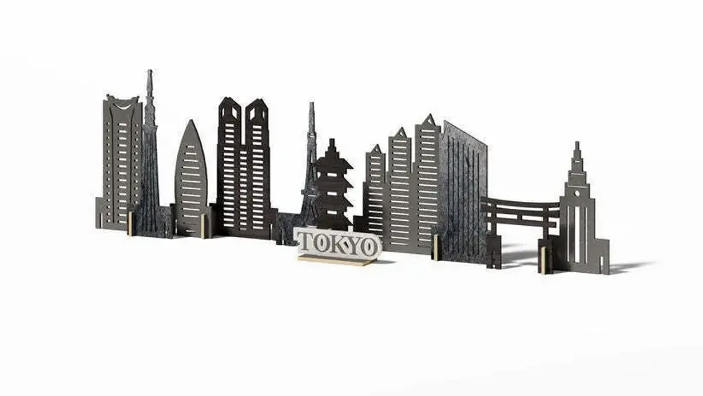 Objets de décoration - Ville Souvenir : Tokyo - ENJOY THE WOOD