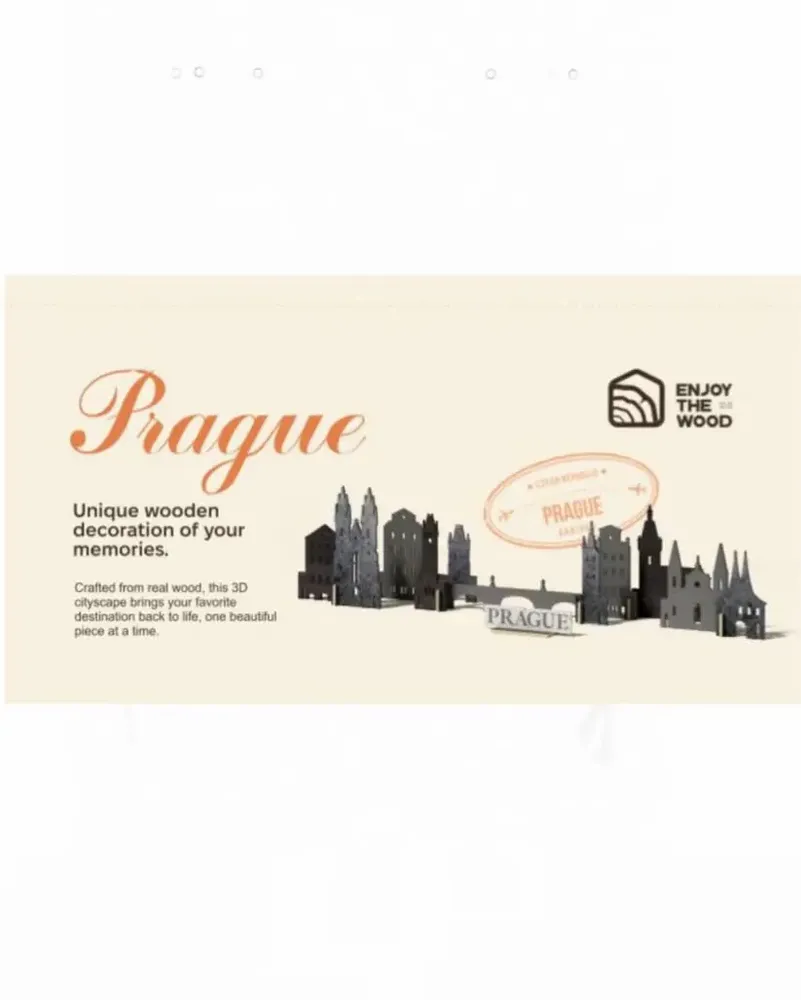 Objets de décoration - Ville Souvenir : Prague - ENJOY THE WOOD