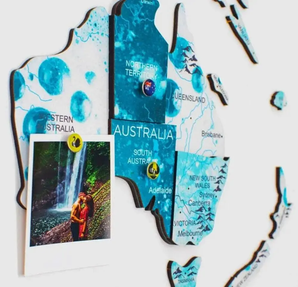 Other wall decoration - 3D Wooden World Map Prime Aurora 3XL - ENJOY THE WOOD