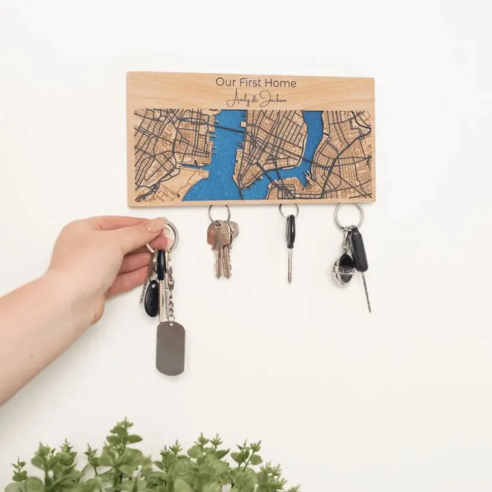 Other wall decoration - Wooden Key Holder M Natural - ENJOY THE WOOD
