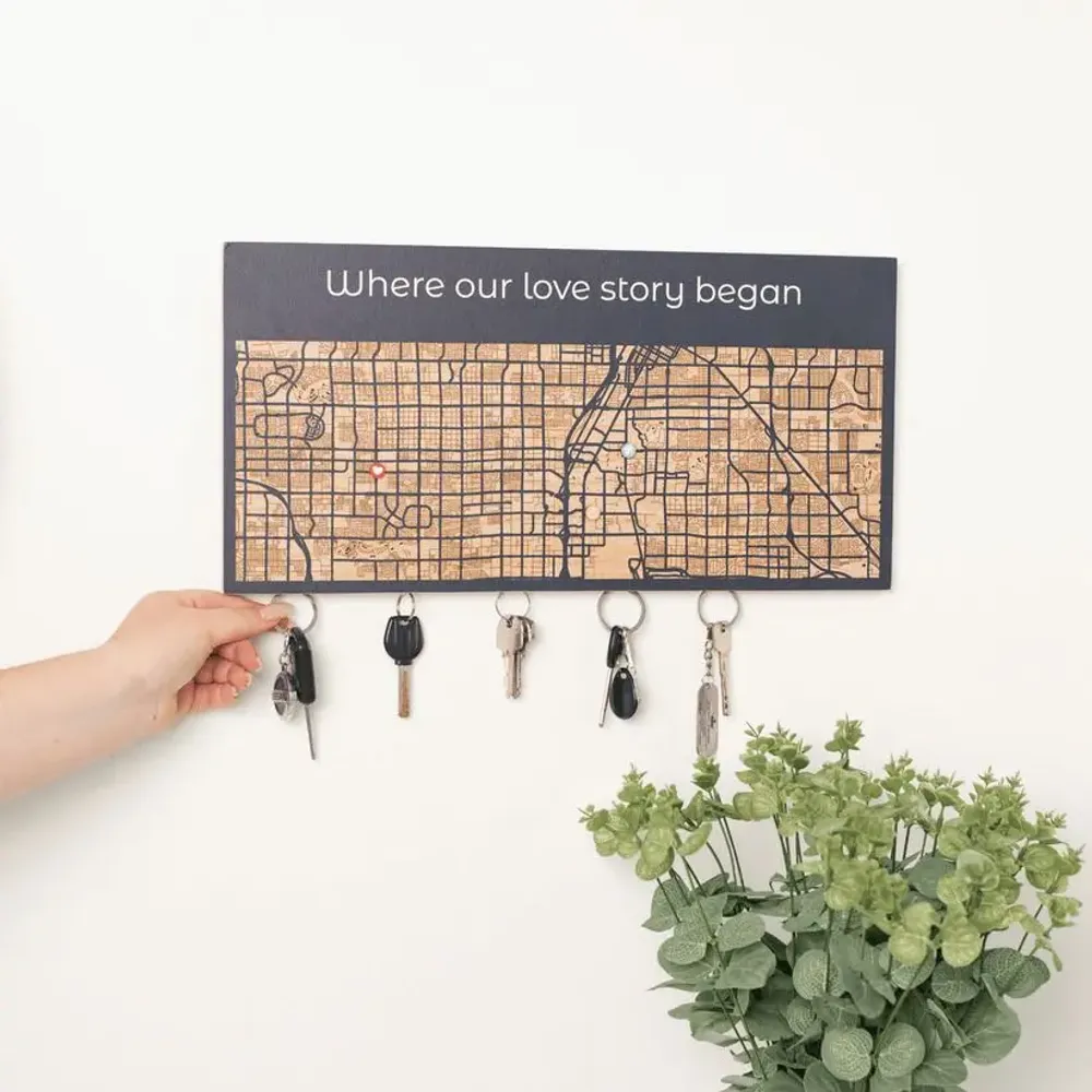 Other wall decoration - Wooden Key Holder L Black - ENJOY THE WOOD