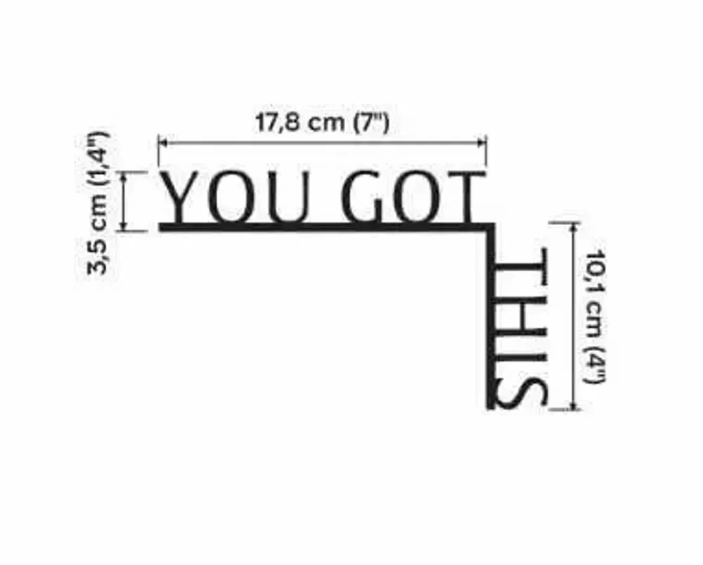 Decorative objects - Wooden Corner Quote you got this - ENJOY THE WOOD