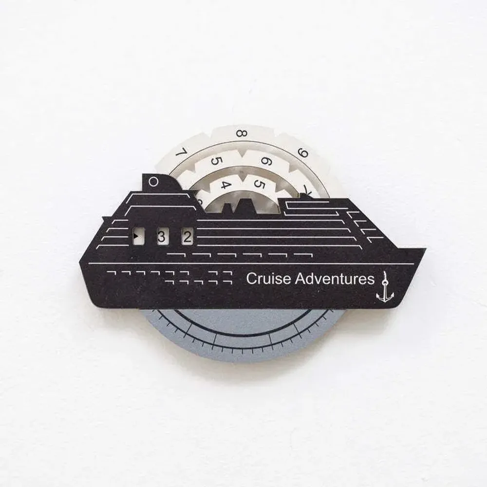 Objets de décoration - Carte du Monde en Bois Colorée 3D Travel Tracker Cruise Liner - Nordik - ENJOY THE WOOD