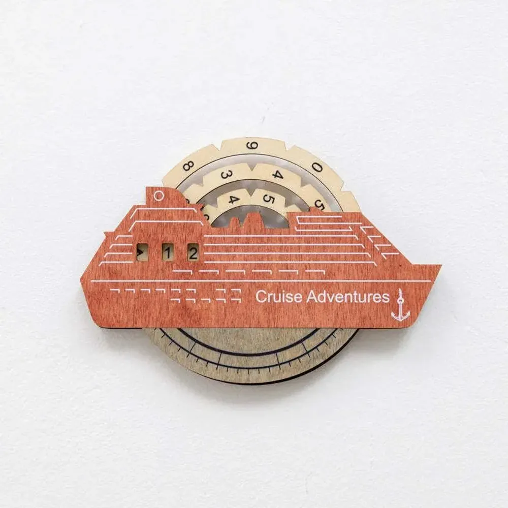 Decorative objects - Travel Tracker Cruise Liner 3D Colored Wooden World Map - Fusion - ENJOY THE WOOD