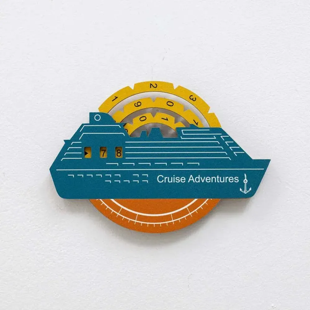 Objets de décoration - Carte du Monde en Bois Colorée 3D Travel Tracker Cruise Liner - Indie - ENJOY THE WOOD
