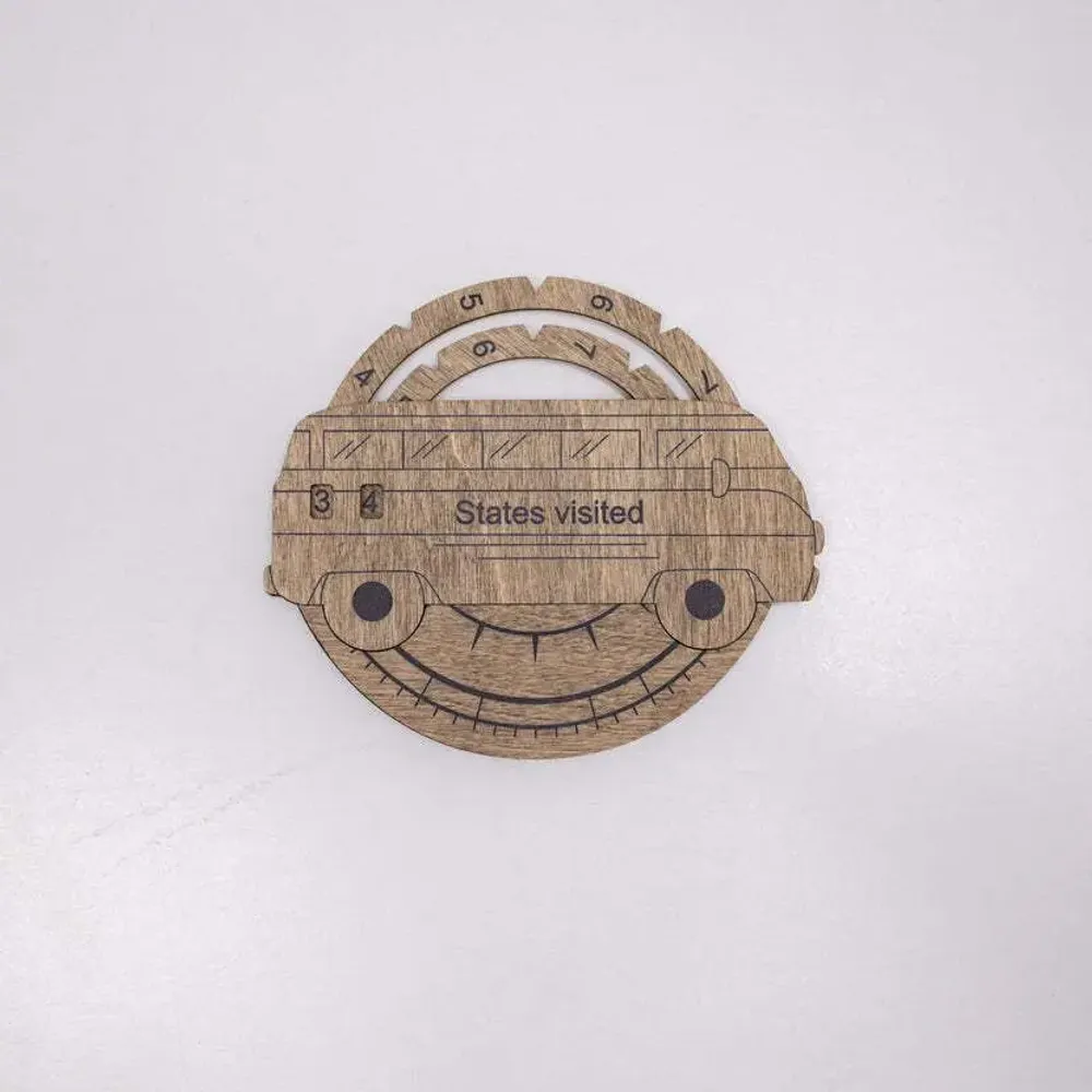 Decorative objects - Travel Tracker 3D Wooden USA Map – Terra - ENJOY THE WOOD