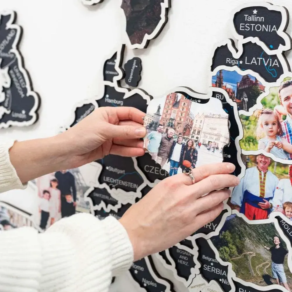 Autres décorations murales - Carte Photo Europe Minuit S - ENJOY THE WOOD