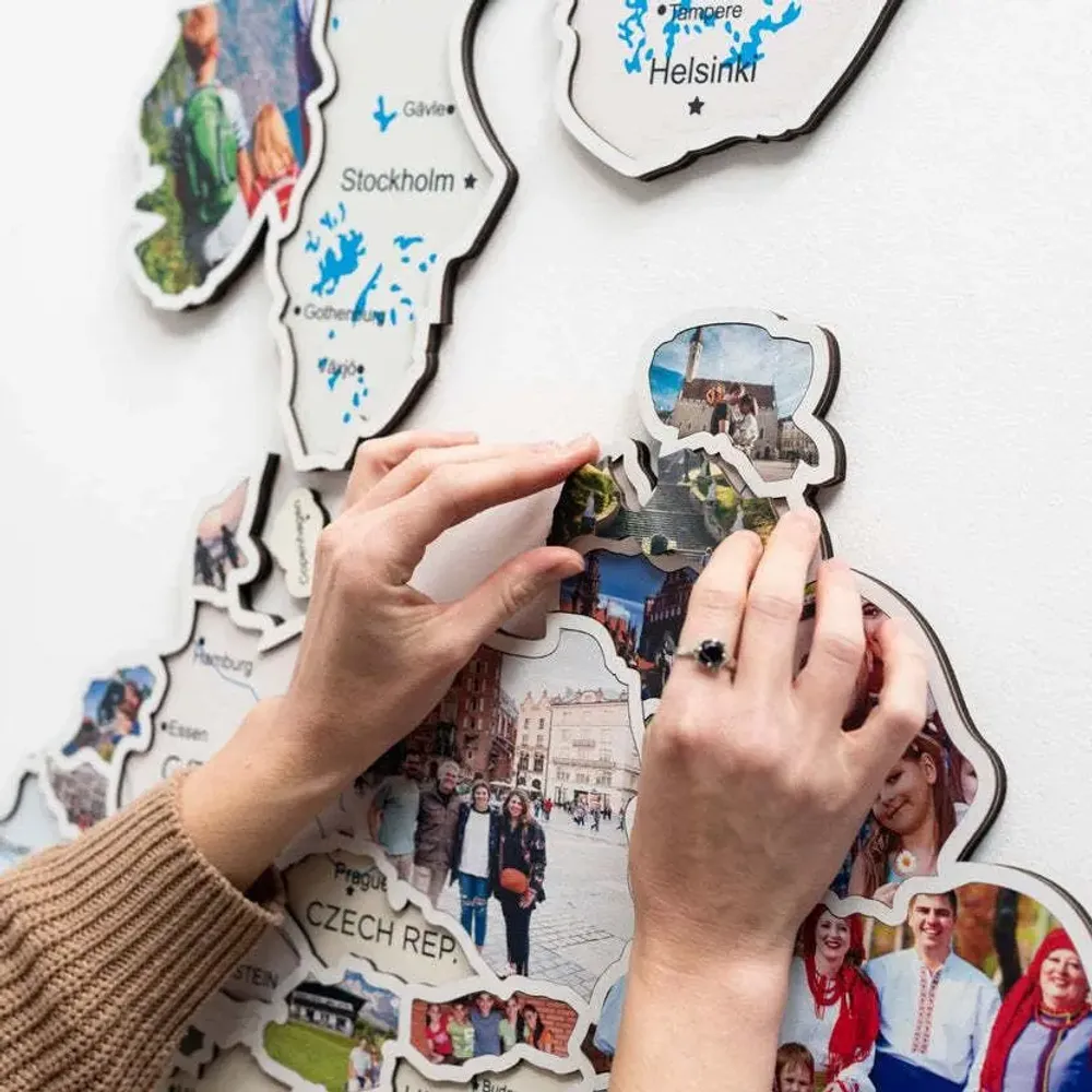 Autres décorations murales - Carte Photo Europe Pastel M - ENJOY THE WOOD