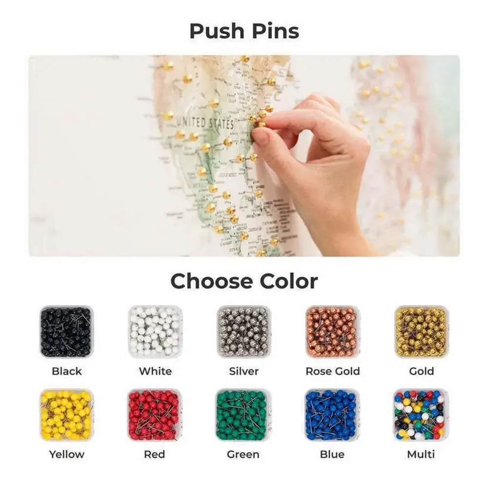 Autres décorations murales - Carte du Monde sur Toile - Colorée sans Cadre L - ENJOY THE WOOD