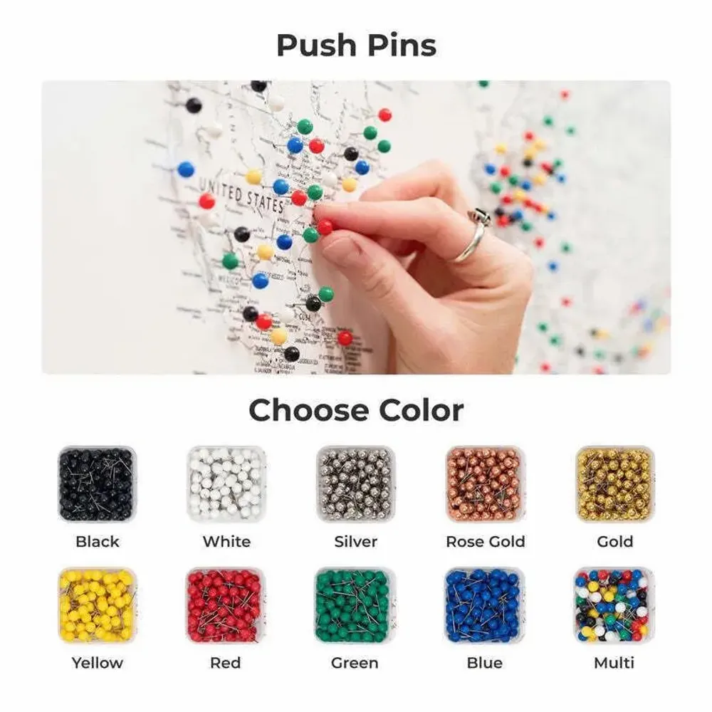 Autres décorations murales - Carte du Monde sur Toile - Cadre Noir et Blanc L - ENJOY THE WOOD