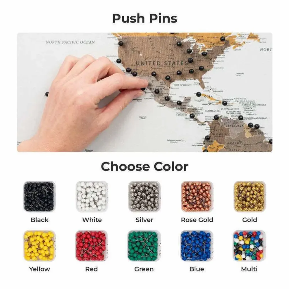 Other wall decoration - World Map on Canvas - Desert no Frame L - ENJOY THE WOOD