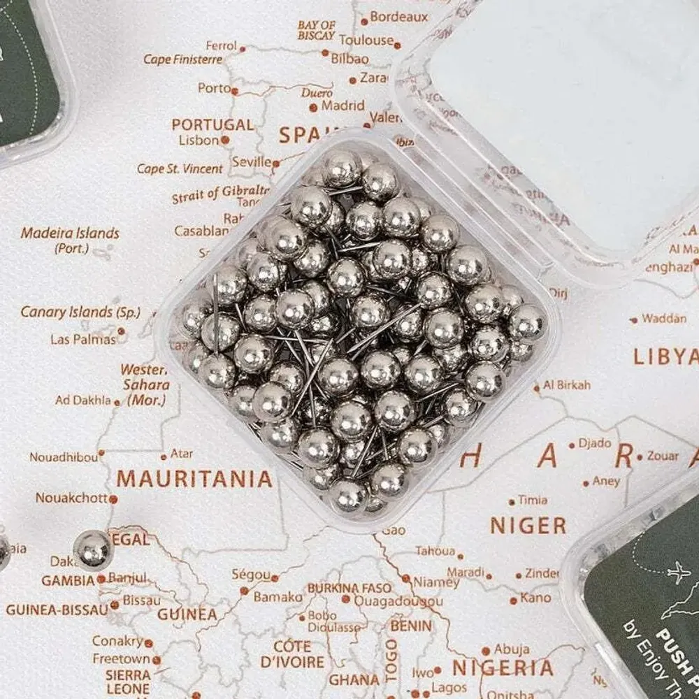 Decorative objects - Canvas Push Pins Silver - ENJOY THE WOOD