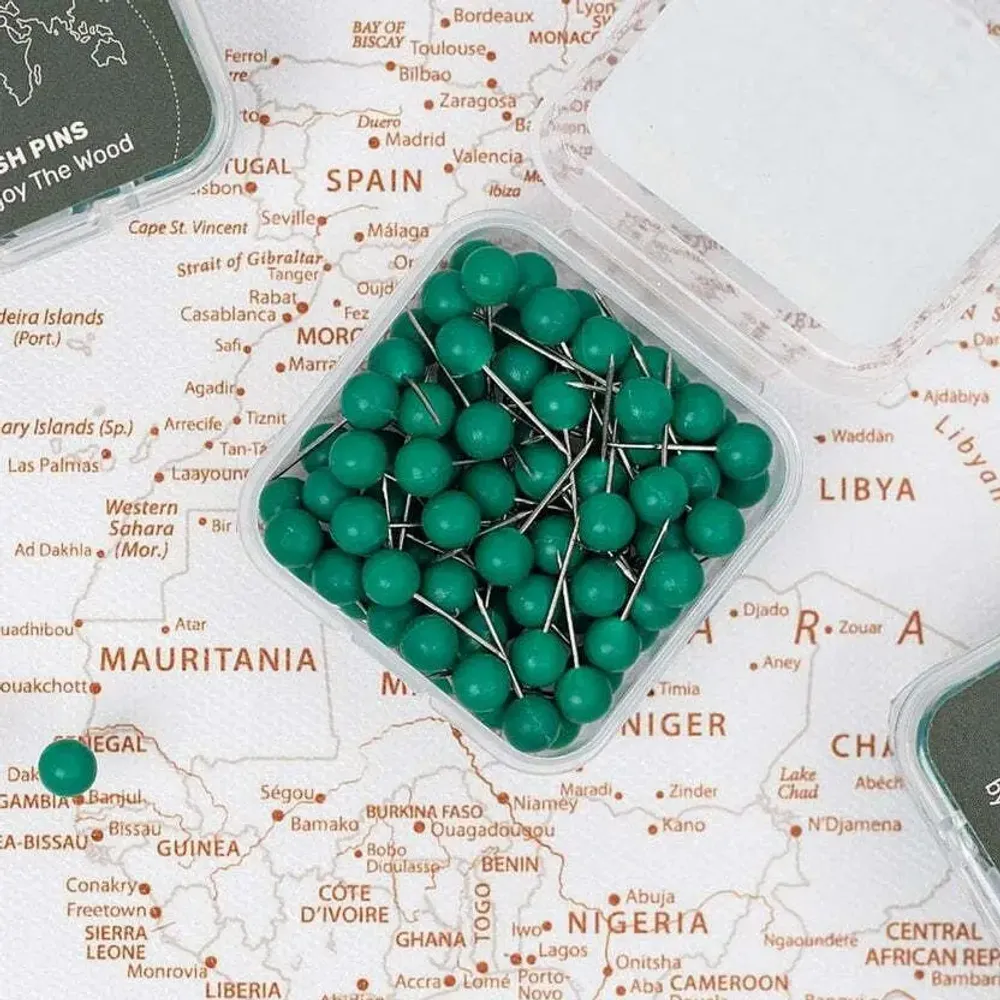 Decorative objects - Canvas Push Pins Green - ENJOY THE WOOD