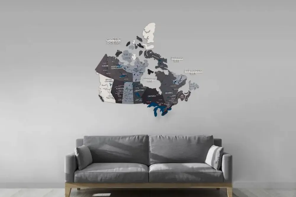 Other wall decoration - 3D Canada Wooden Map Nordik M Prime - ENJOY THE WOOD