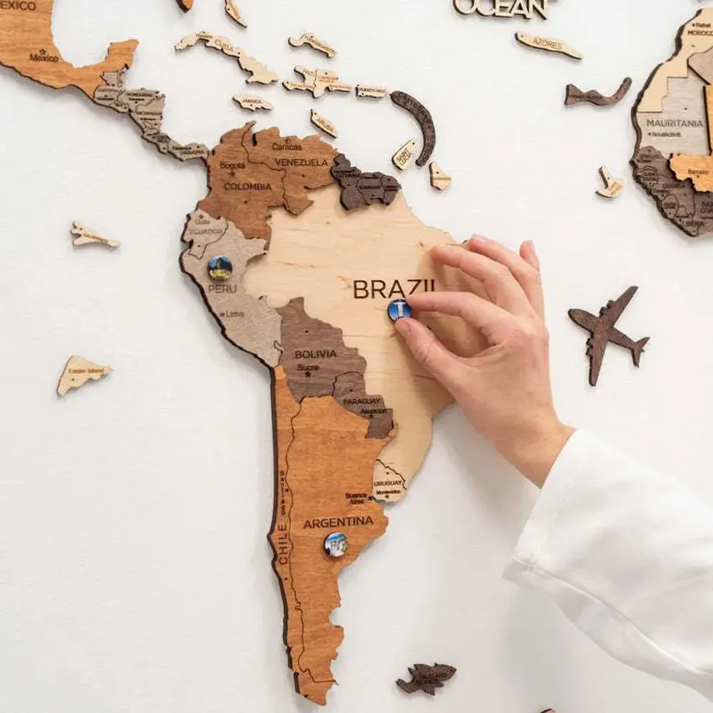 Decorative objects - Wooden World Landmarks Pins - ENJOY THE WOOD