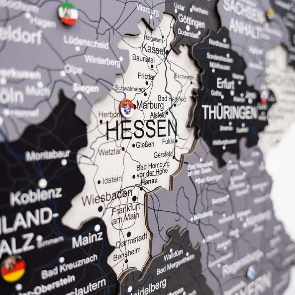 Other wall decoration - 3D Germany Wooden Map Nordik S Prime Plus - ENJOY THE WOOD