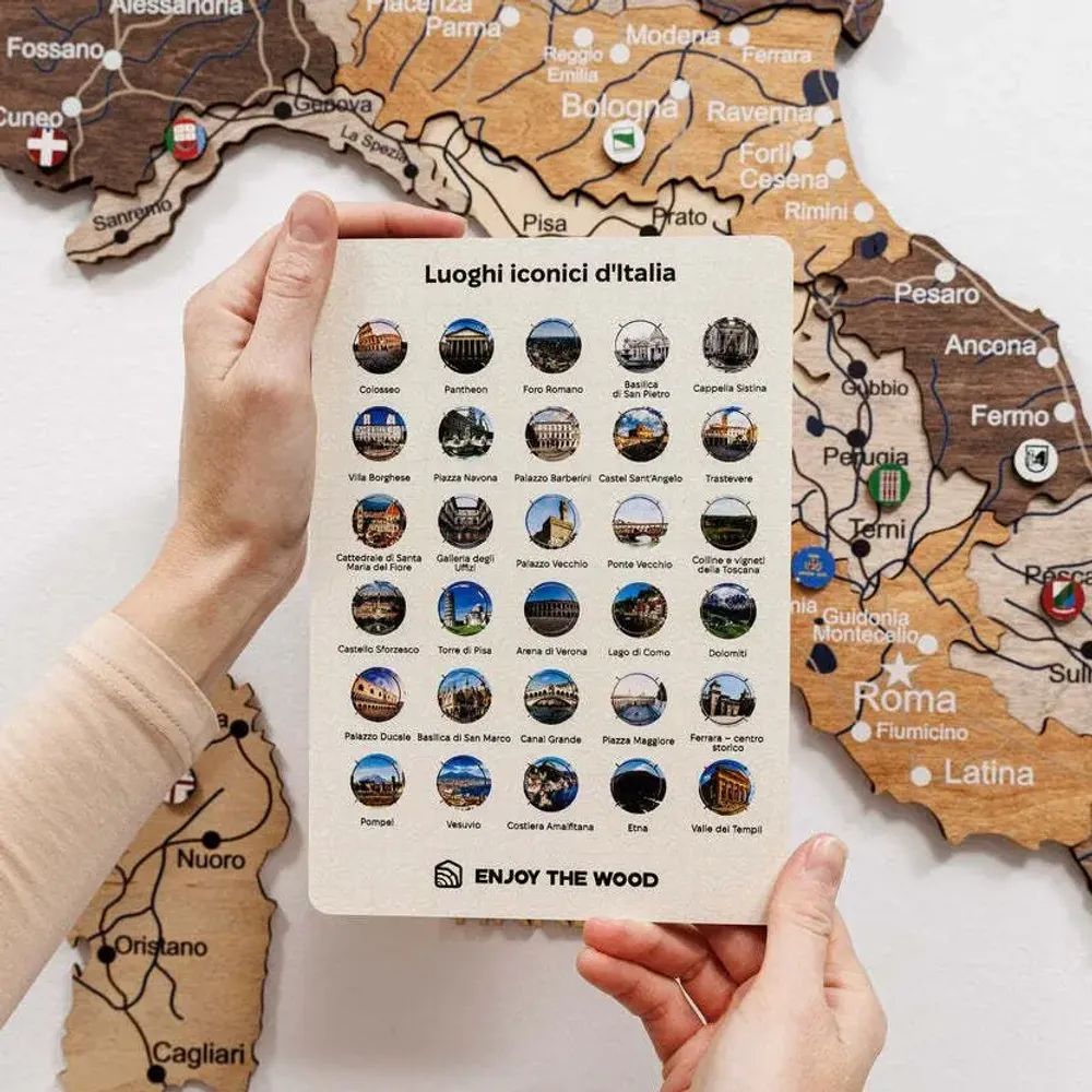Objets de décoration - Épingles des monuments d'Italie - ENJOY THE WOOD