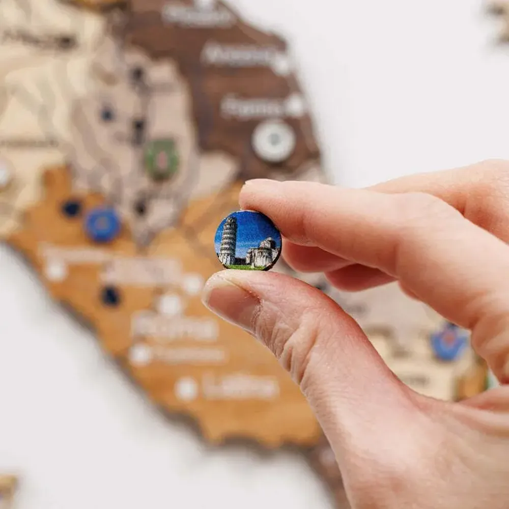 Objets de décoration - Épingles des monuments d'Italie - ENJOY THE WOOD