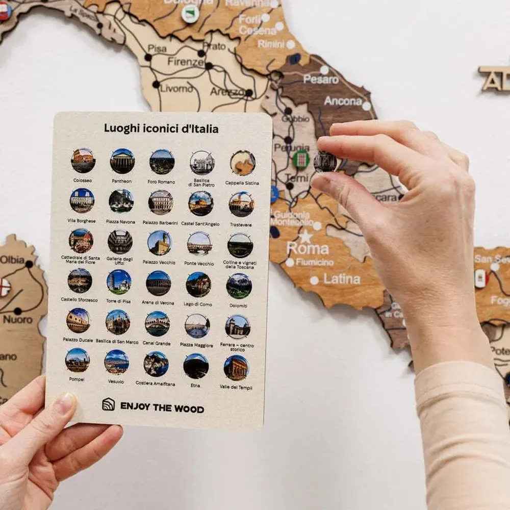 Objets de décoration - Épingles des monuments d'Italie - ENJOY THE WOOD