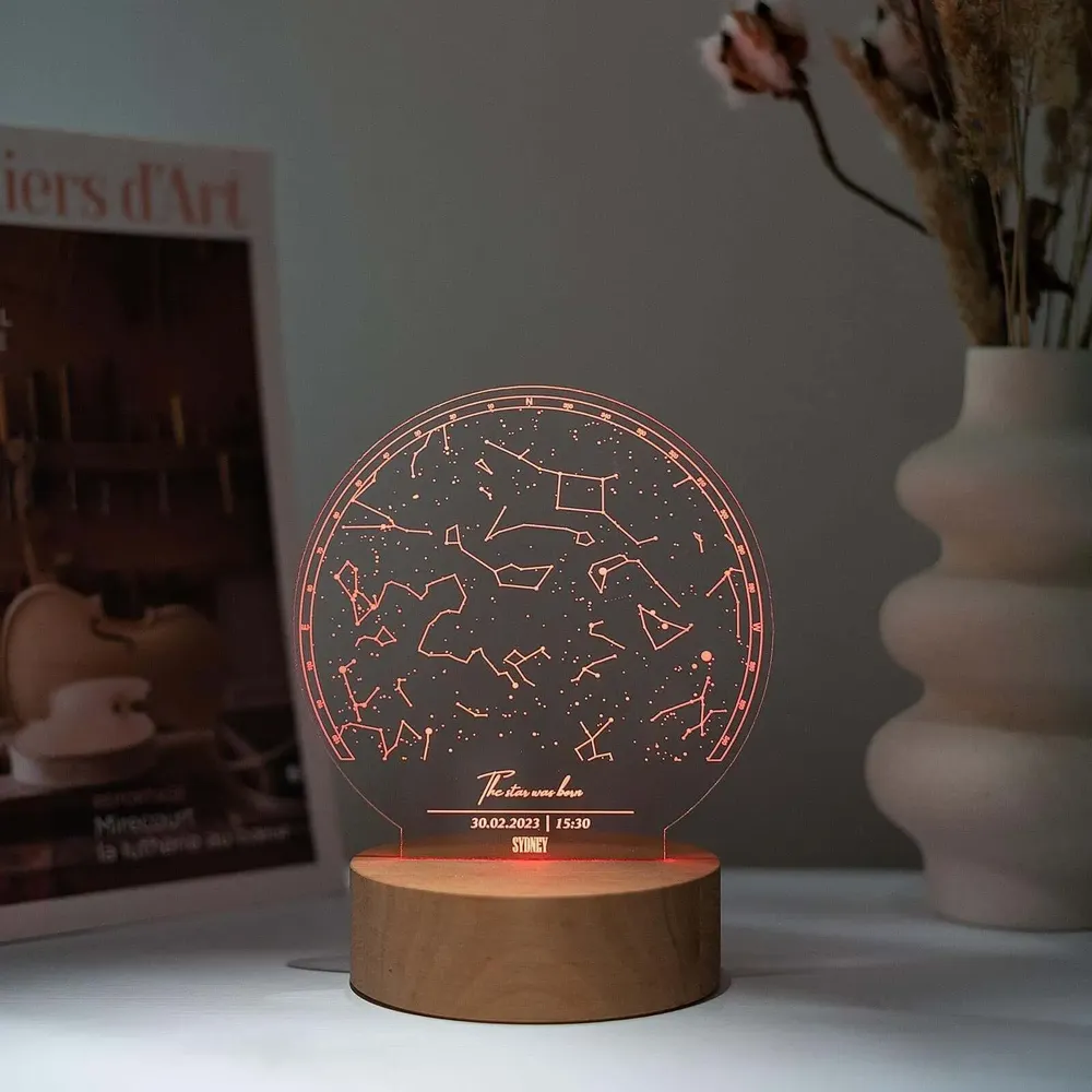 Lampes de bureau  - Support de Lumière Étoile RGB - ENJOY THE WOOD