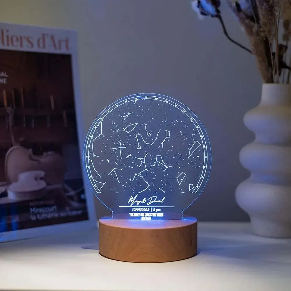 Lampes de bureau  - Support de Lumière Étoile RGB - ENJOY THE WOOD