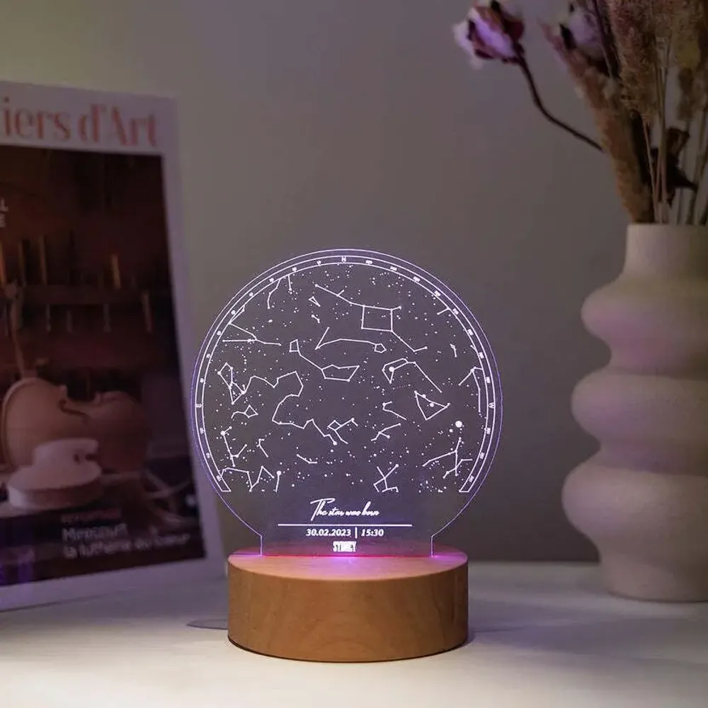 Lampes de bureau  - Lumière d'étoile, Lumière de pied - ENJOY THE WOOD