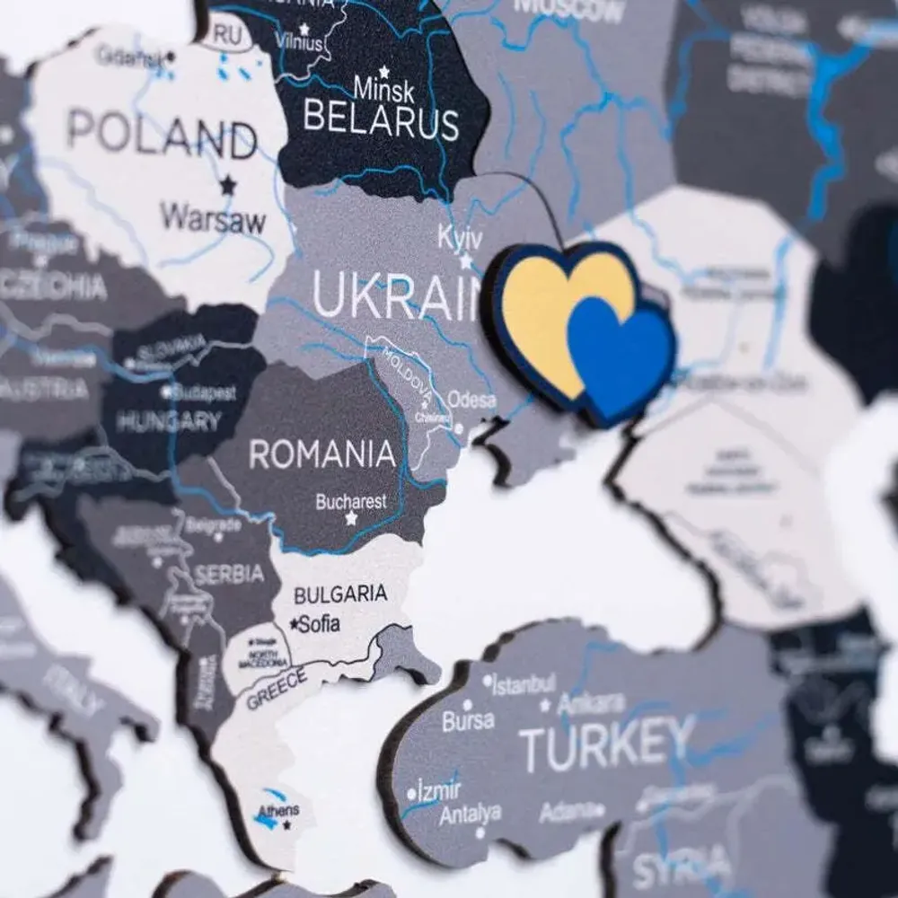 Other wall decoration - 2D Wooden World Map Nordik XL - ENJOY THE WOOD