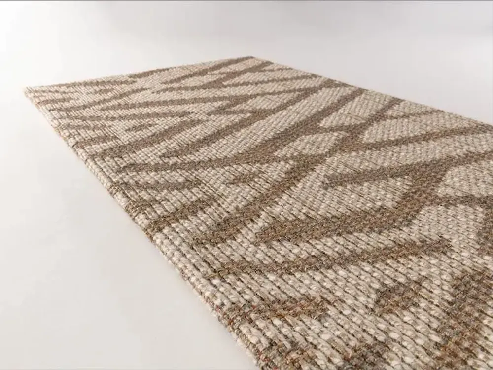 Tapis - Tapis Nomad Beige laine et lin - COCONO