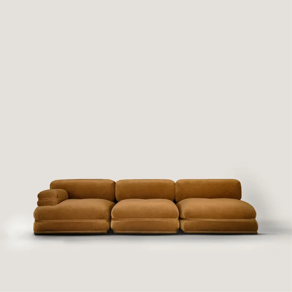 Canapés pour collectivités - Canapé Modulaire Banda  en Velours Mohair - DUISTT