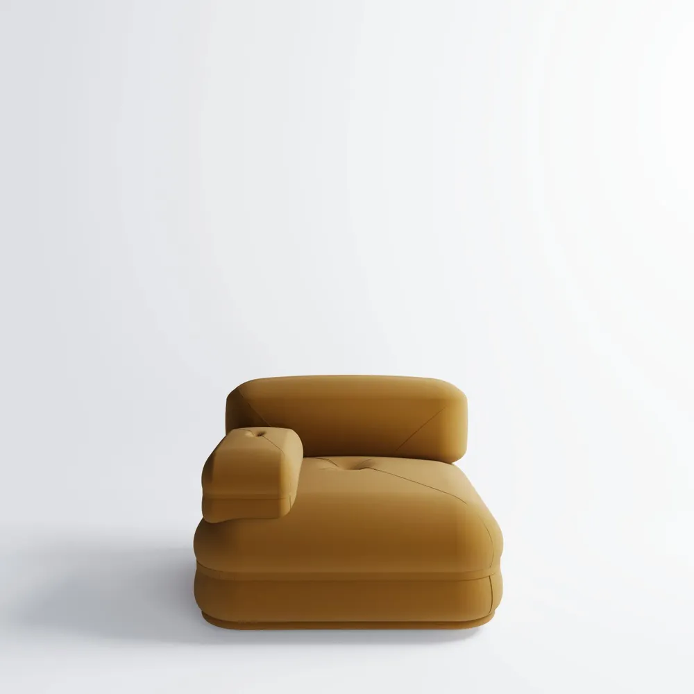 Canapés pour collectivités - Canapé Modulaire Banda  en Velours Mohair - DUISTT