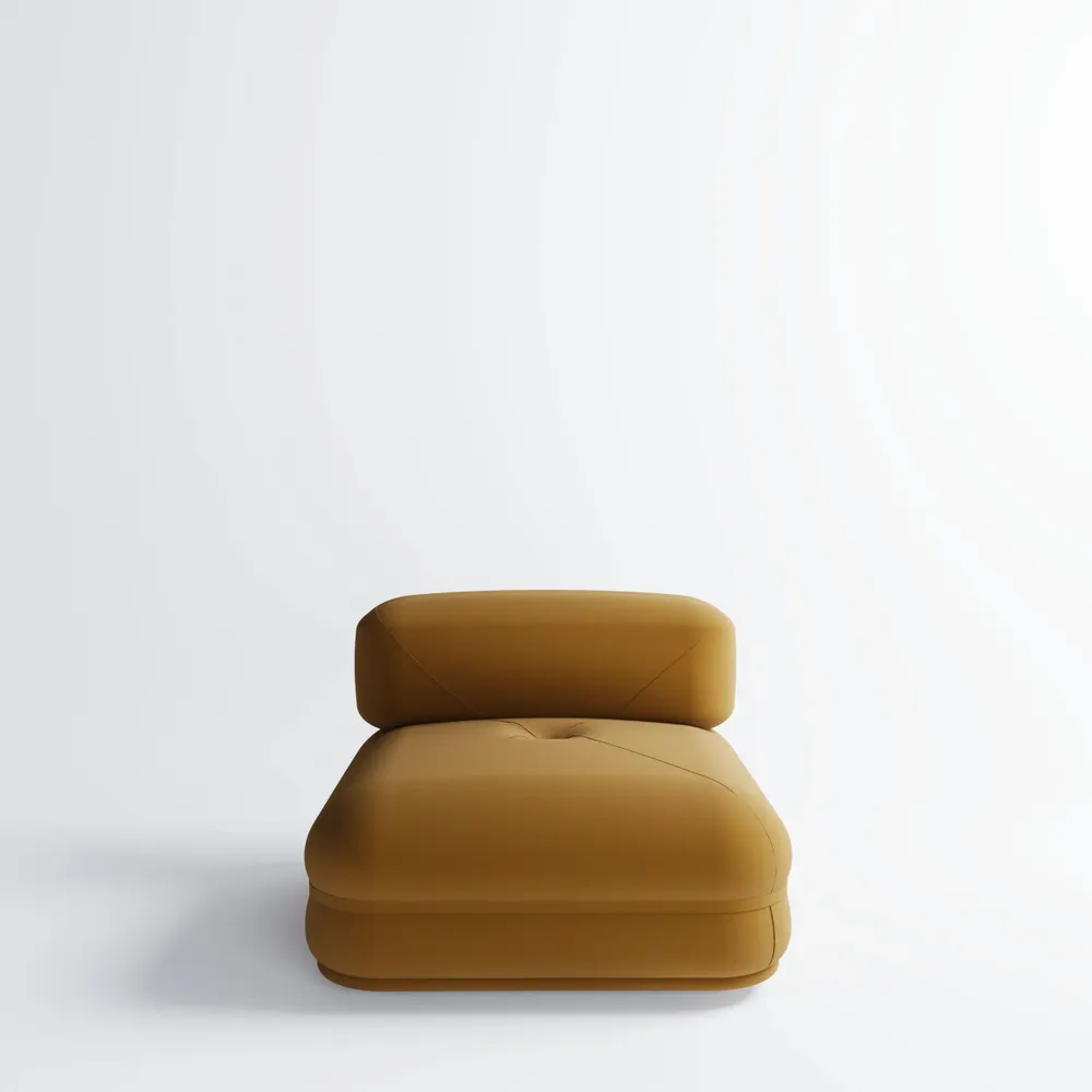 Canapés pour collectivités - Canapé Modulaire Banda  en Velours Mohair - DUISTT