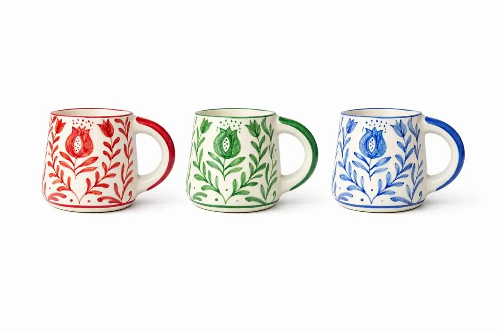 Mugs - Anaar Coffee Mugs - 3.5 X 3 Inches - CASA AMAROSA
