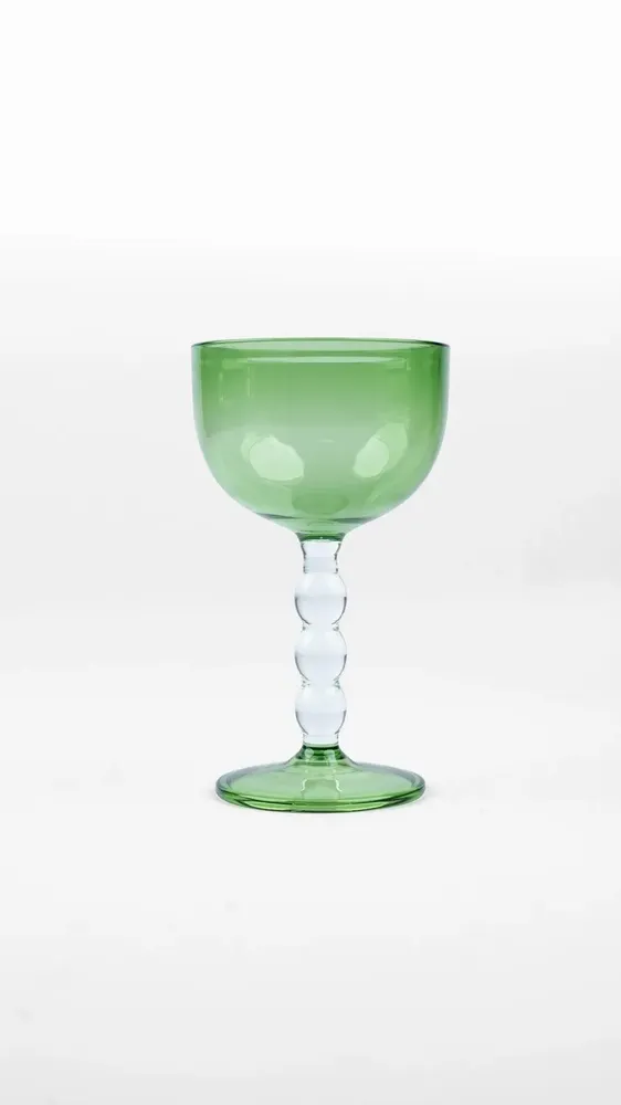 Verres à pied - Verre à cocktail Bubble Stem, 6,2 x 3,5 pouces - CASA AMAROSA