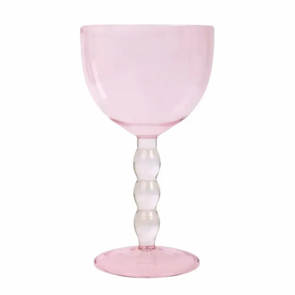 Verres à pied - Verre à cocktail Bubble Stem, 6,2 x 3,5 pouces - CASA AMAROSA