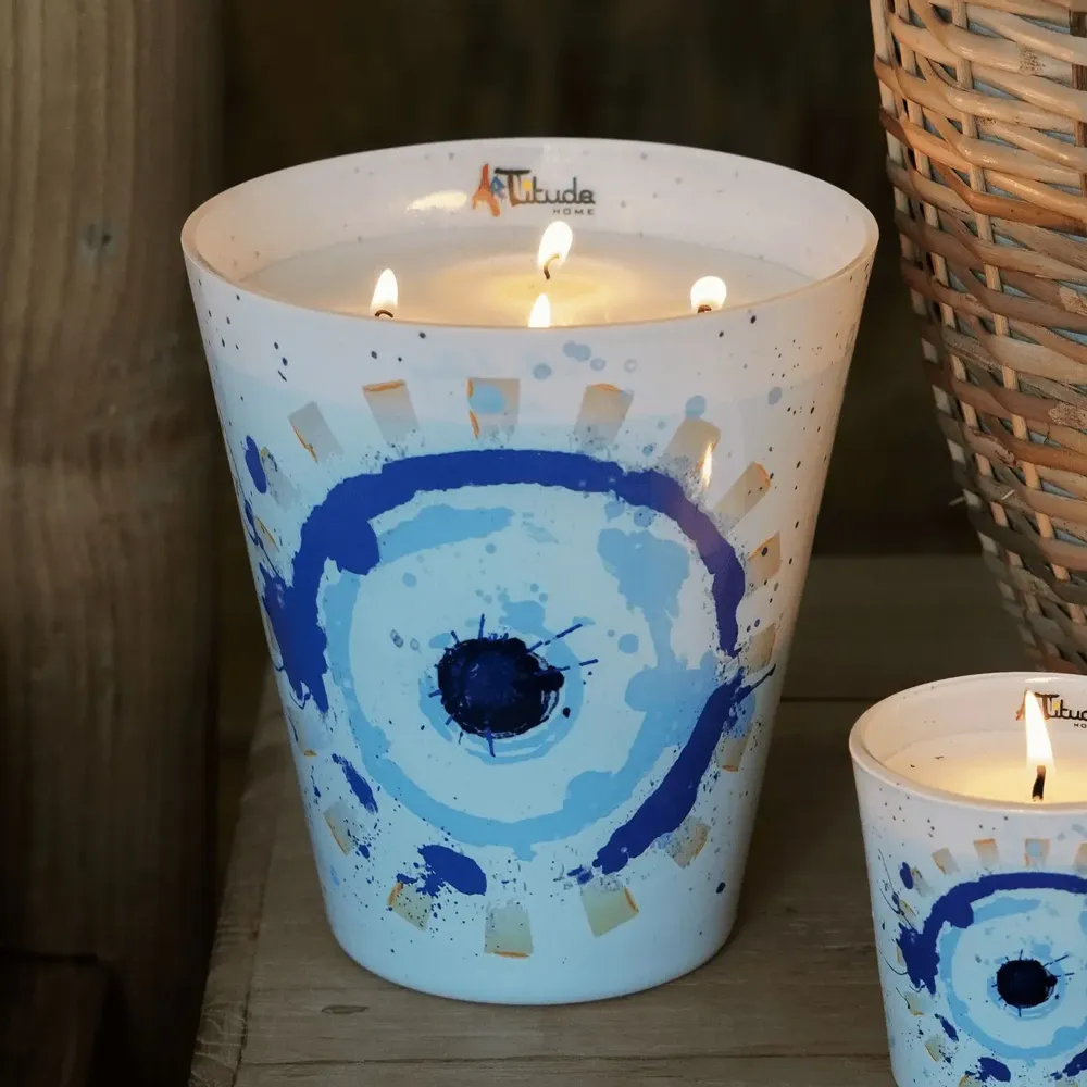 Candles - Mal De Ojo (Sea Salt-Sage-Floated Wood) - Scented Glass Candle - 16cm - ARTITUDE HOME