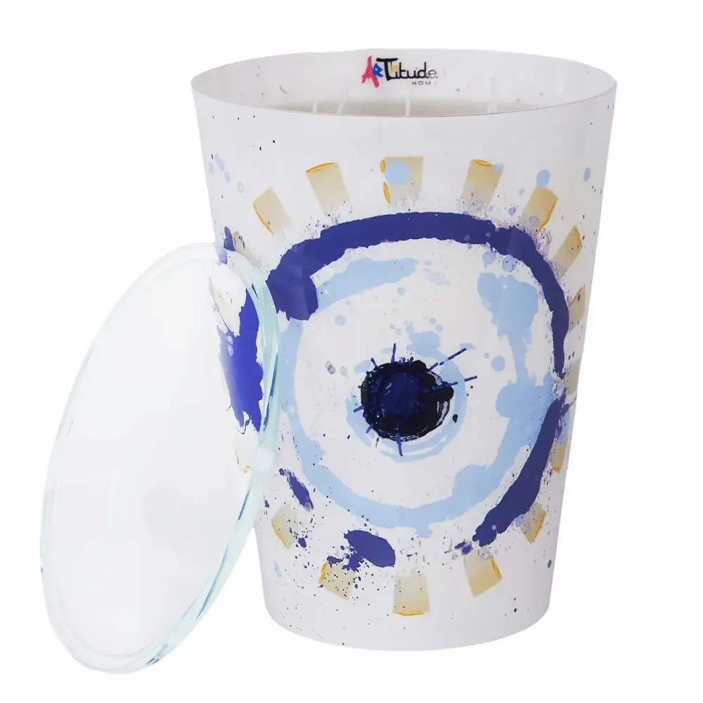Bougies - Mal De Ojo (Sel marin, Sauge, Bois flottant) - Bougie parfumée en verre - 24 cm - ARTITUDE HOME