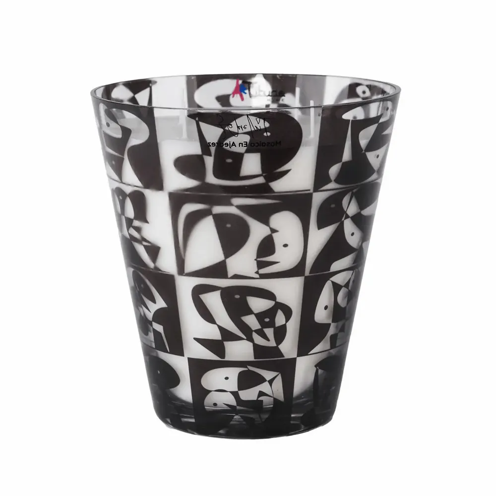 Bougies - Mosaico En Ajedrez (Cuir-Musc-Ambre) - Bougie parfumée en verre - 16 cm - ARTITUDE HOME