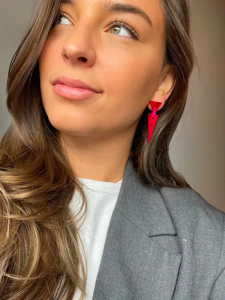 Jewelry - MEMPHIS L Red Earrings - TELLMEE