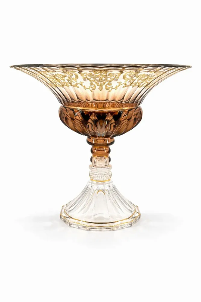 Bowls - decorated vases with gold - COMBI POLAND GLASS DECORATOR