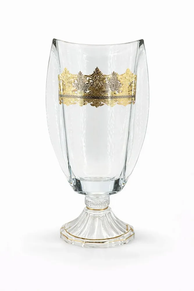 Bowls - decorated vases with gold - COMBI POLAND GLASS DECORATOR