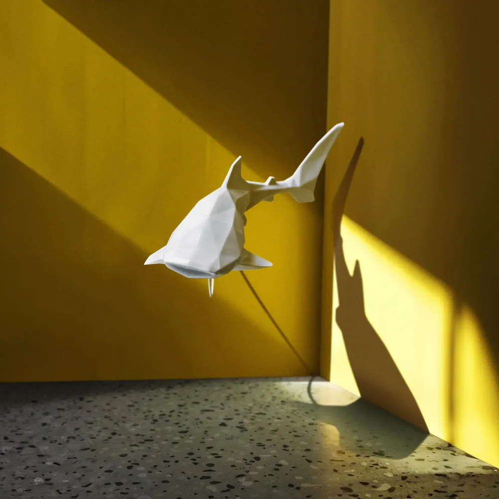 Objets design - Sculpture en porcelaine – Requin-Baleine Blanc - OCEANSTORE DESIGN