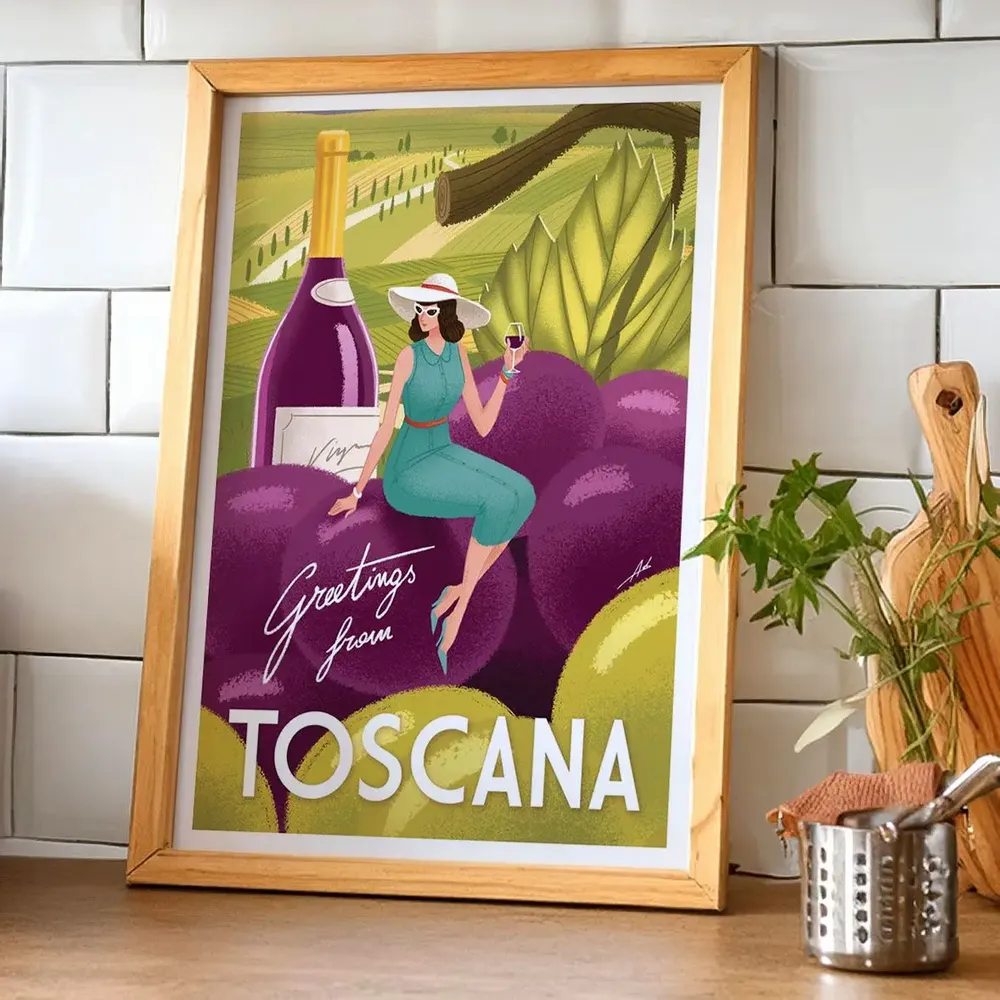 Affiches - Affiches d'art "Voyages" 50x70 cm, et 30x40 cm - WALL EDITIONS