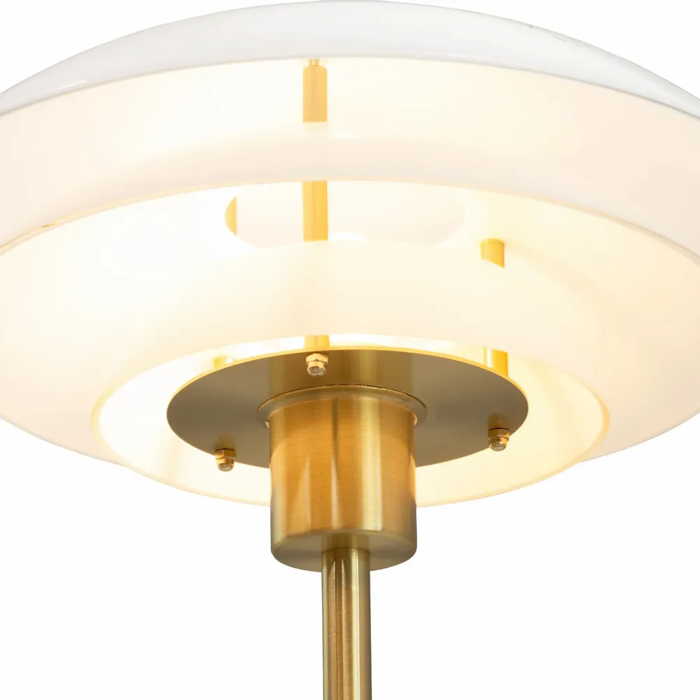 Table lamps - DL31 opal/ brass floor lamp - DYBERG LARSEN