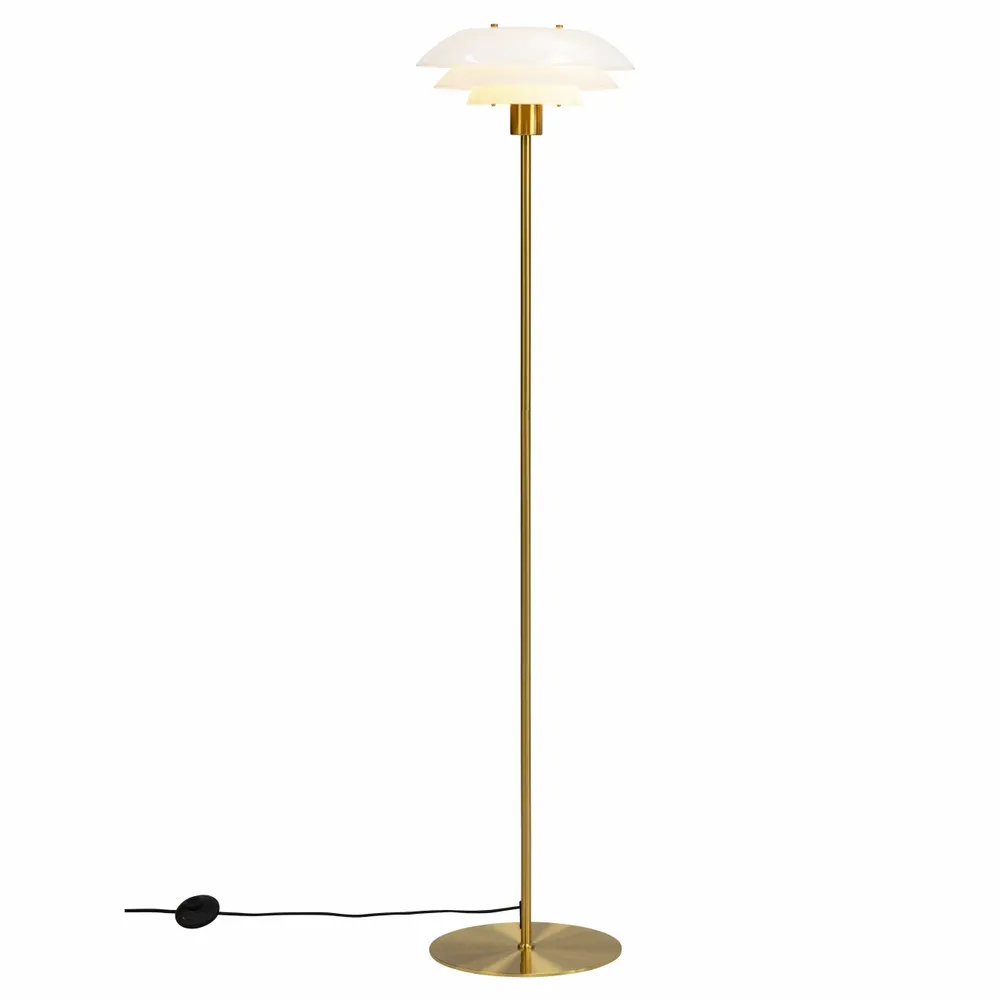 Table lamps - DL31 opal/ brass floor lamp - DYBERG LARSEN