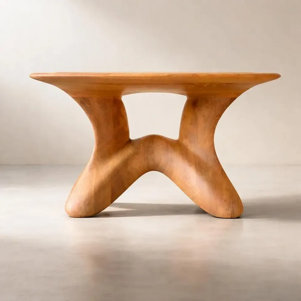 Coffee tables - Selene | Sculpted Coffee Table| European Oak Wood - NEXART