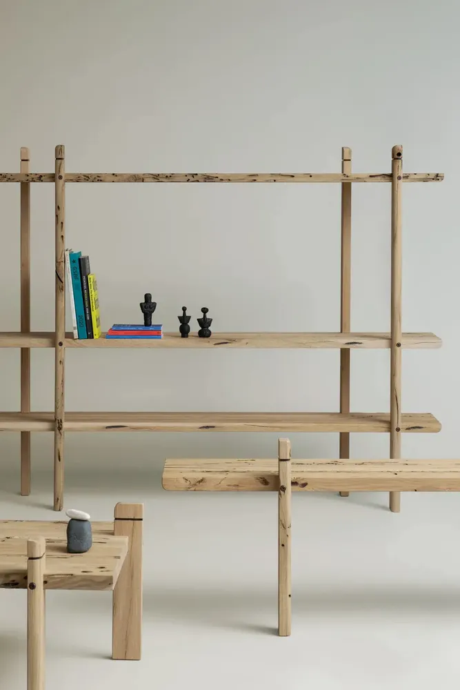 Bibliothèques - Pontile | Système Modulaire en Chêne de Bricole Vénitienne - DE ZOTTI & DE BRICOLA